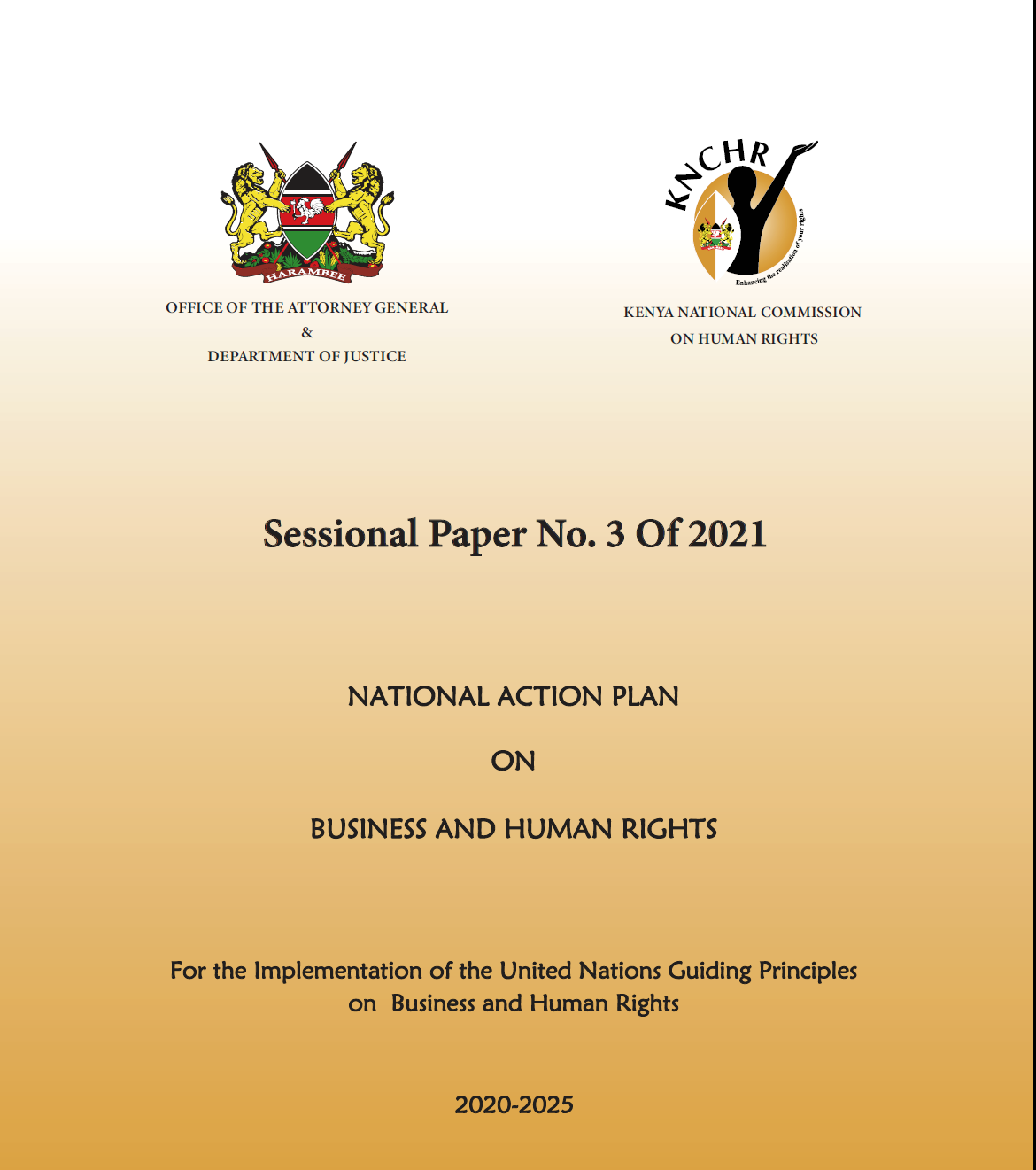 Sessional Paper No.3 of 2021-National Action Plan.